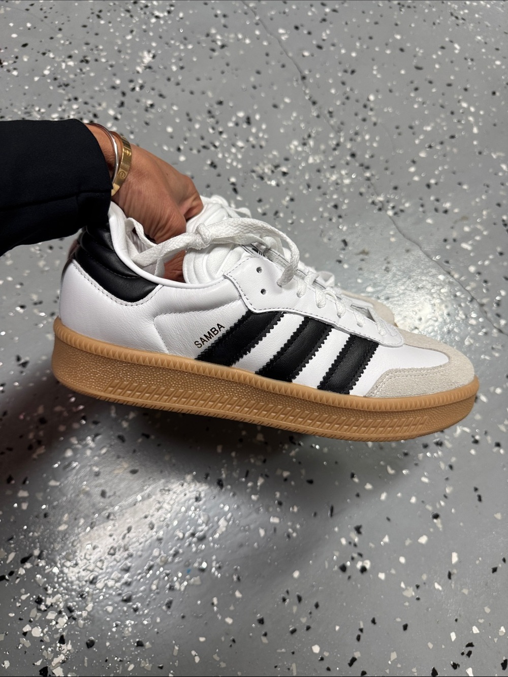 Adidas Samba XLG White Black - Picture 3 of 8